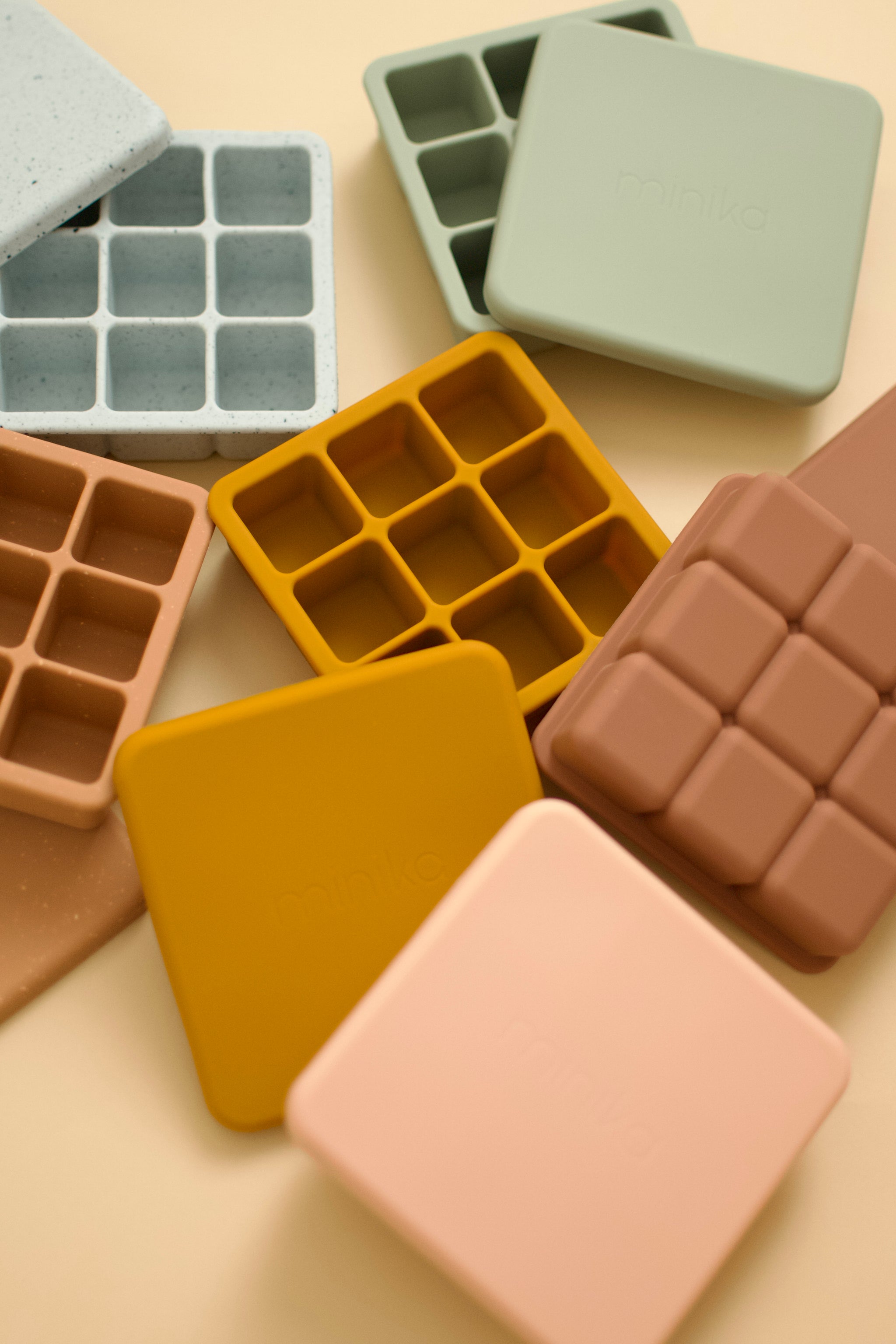 Plateau De Congélation Silicone 10 Trous Avec Couvercle - Pour Purées Bébé, Glaçons, Bouchées D'œufs - Lavable Au Lave-vaisselle