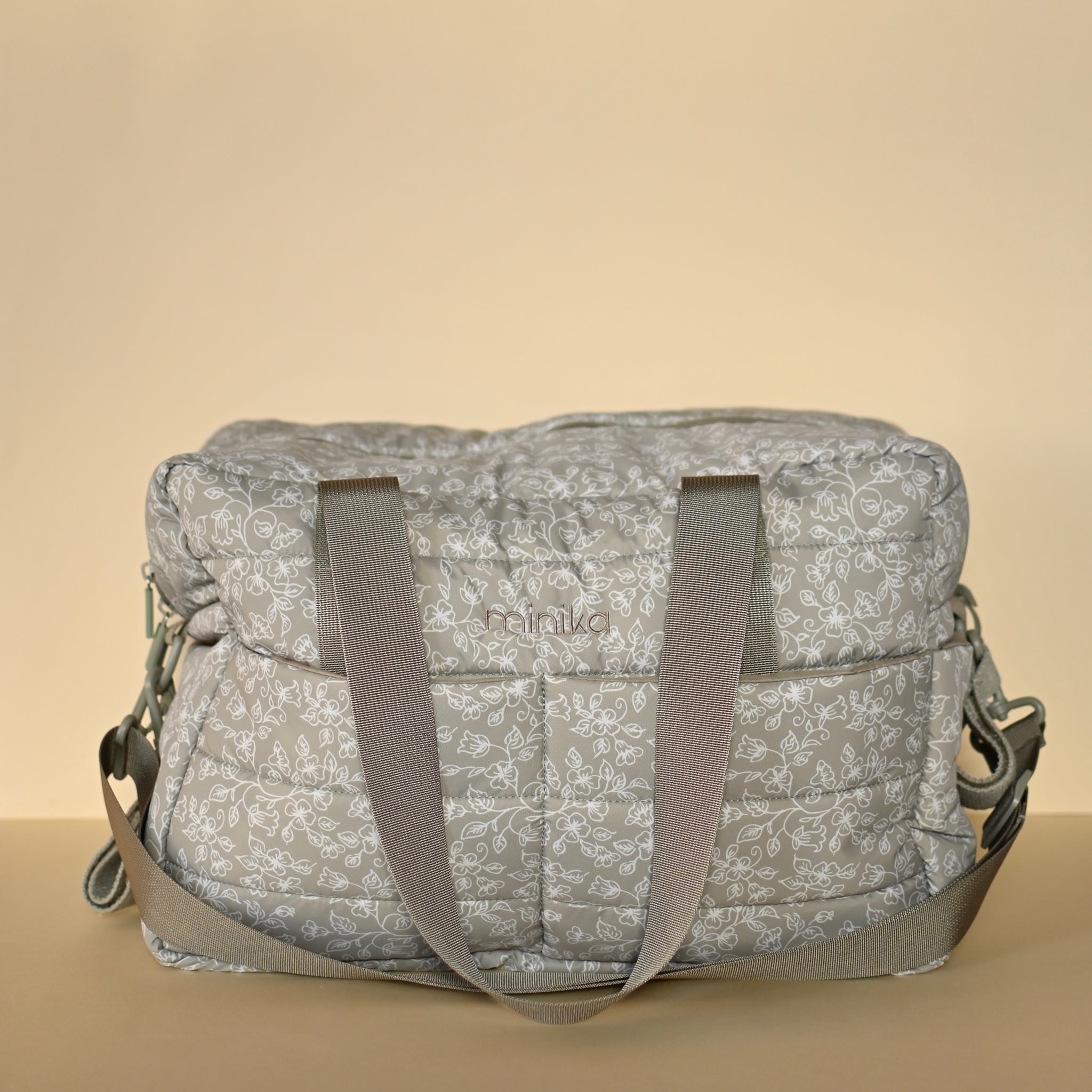 Puffy diaper bag - Flowers – MINIKA
